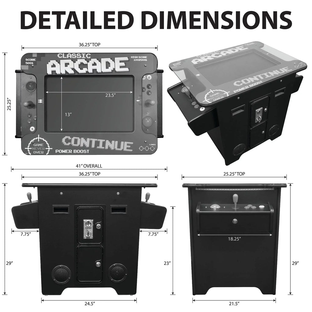 2P Cocktail Arcade Machine