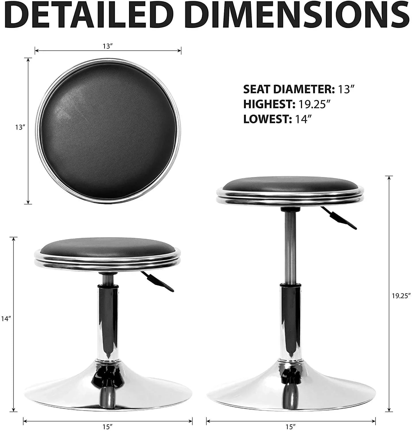 Adjustable Cocktail Barstool