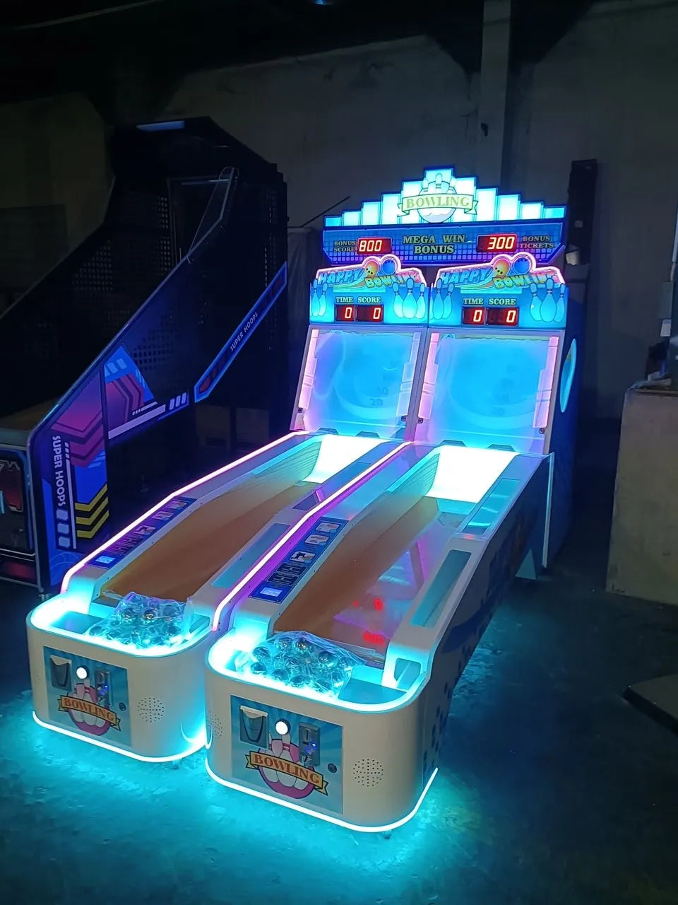 Alley Masters™ Skeeball Bowling with Neon Lights