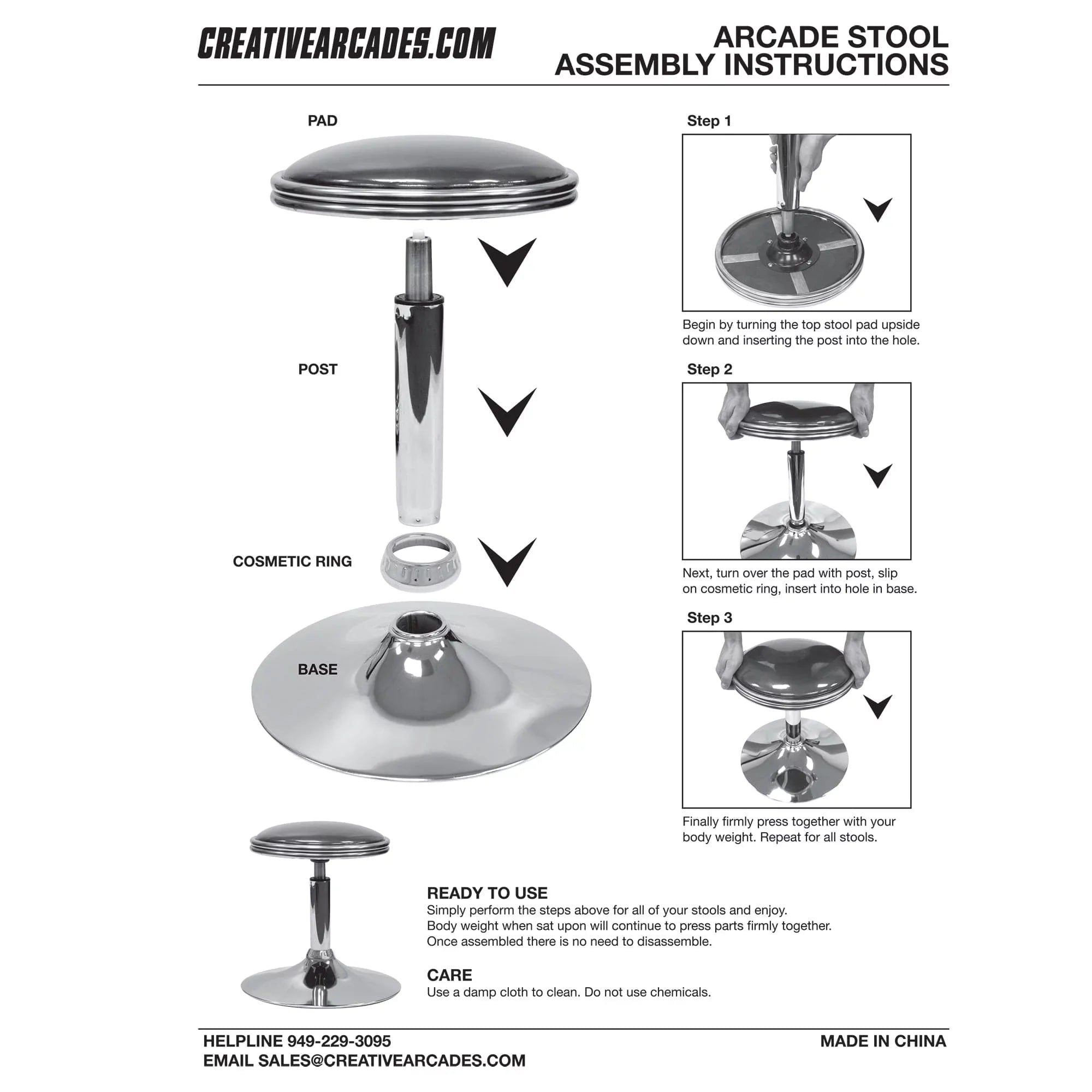 Adjustable Cocktail Barstool