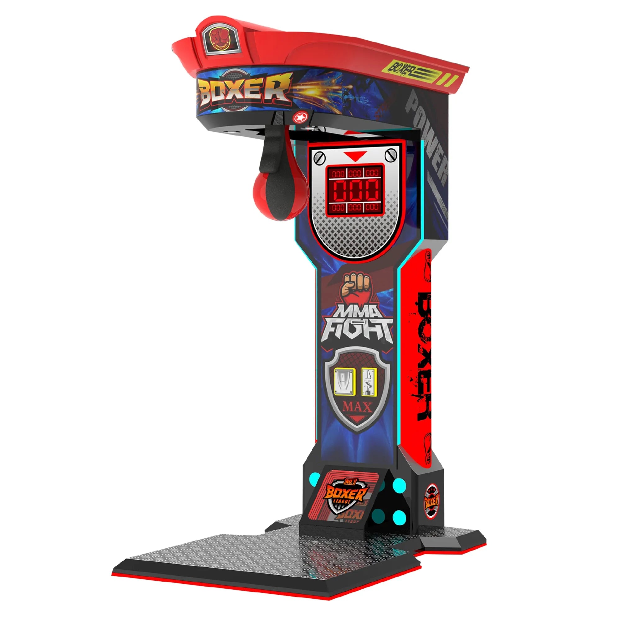 MMA Fight Boxer - Heavy Hit Arena | Boxing Arcade Machine with Neon Lights