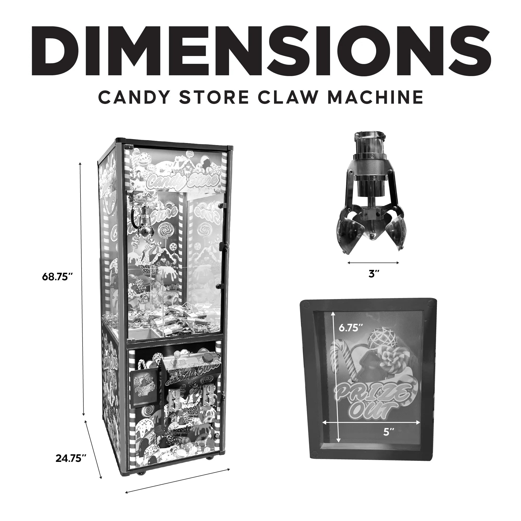 Candy Store 24" Claw Machine