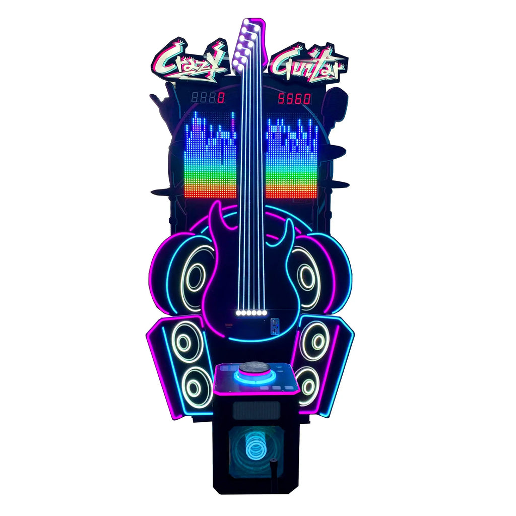 Crazy Guitar™  Neon Light High Striker Hammer Arcade