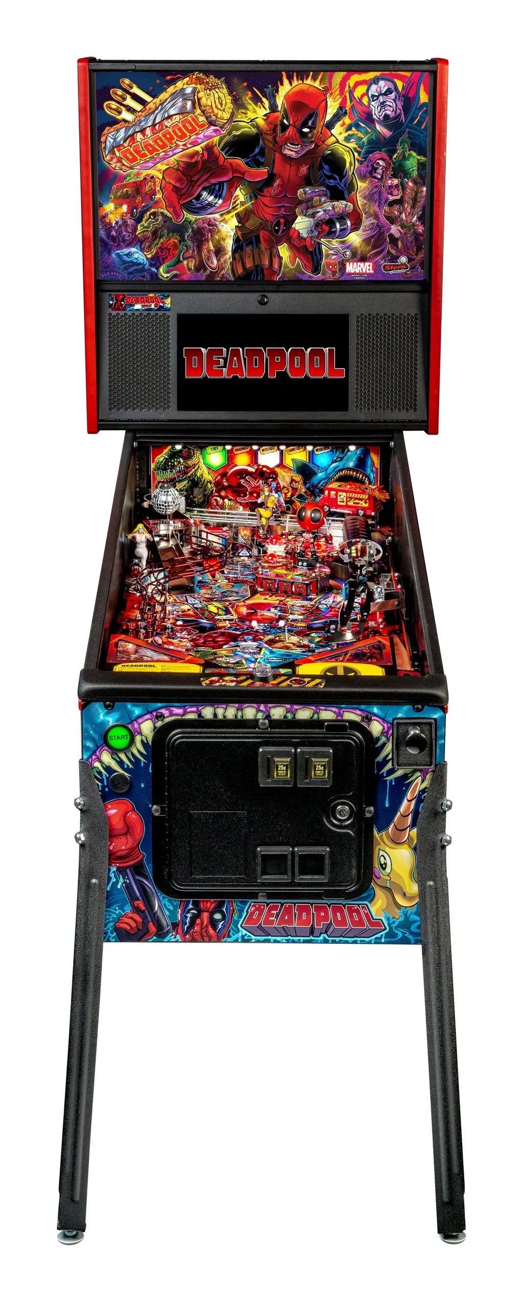 Premium Deadpool Pinball Machine by Stern Pinball