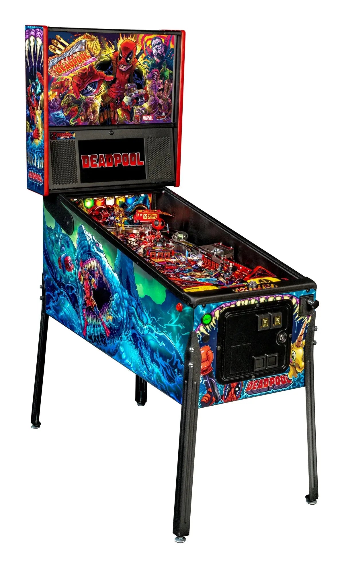 Premium Deadpool Pinball Machine by Stern Pinball