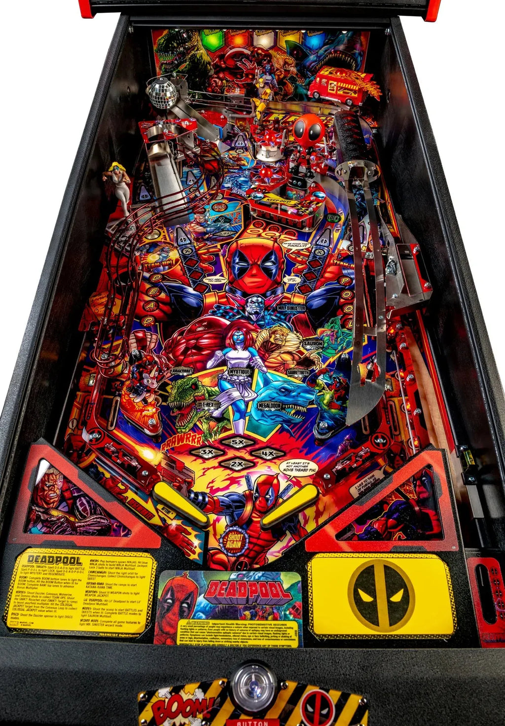 Premium Deadpool Pinball Machine by Stern Pinball