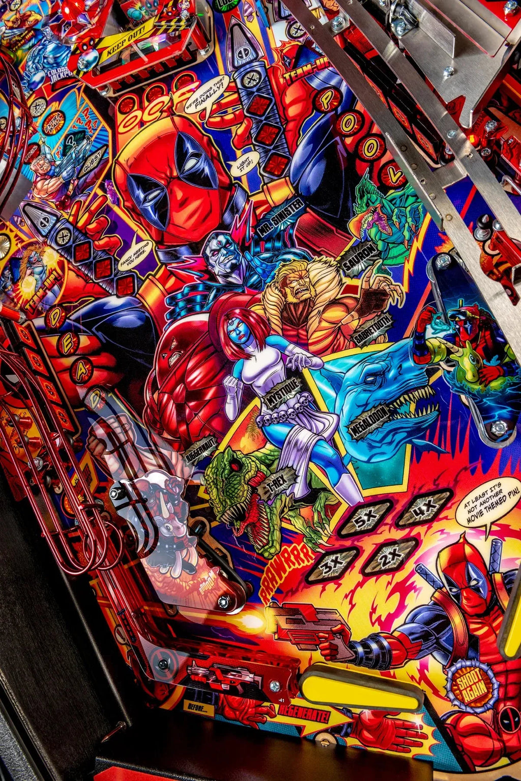 Premium Deadpool Pinball Machine by Stern Pinball