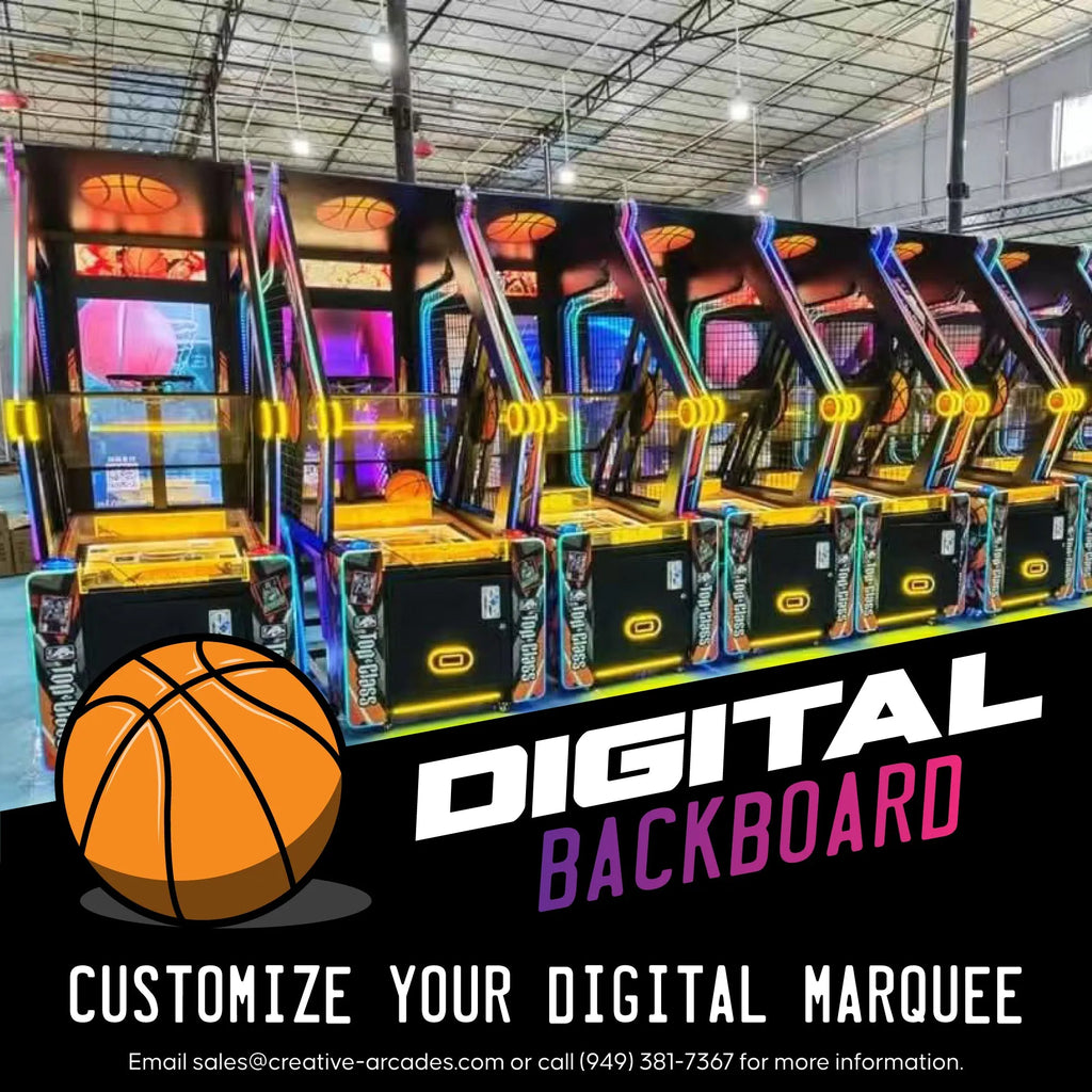 Top Class™ Extreme Hoops Kid-Friendly Basketball Arcade with Digital Backboard and Neon Lights