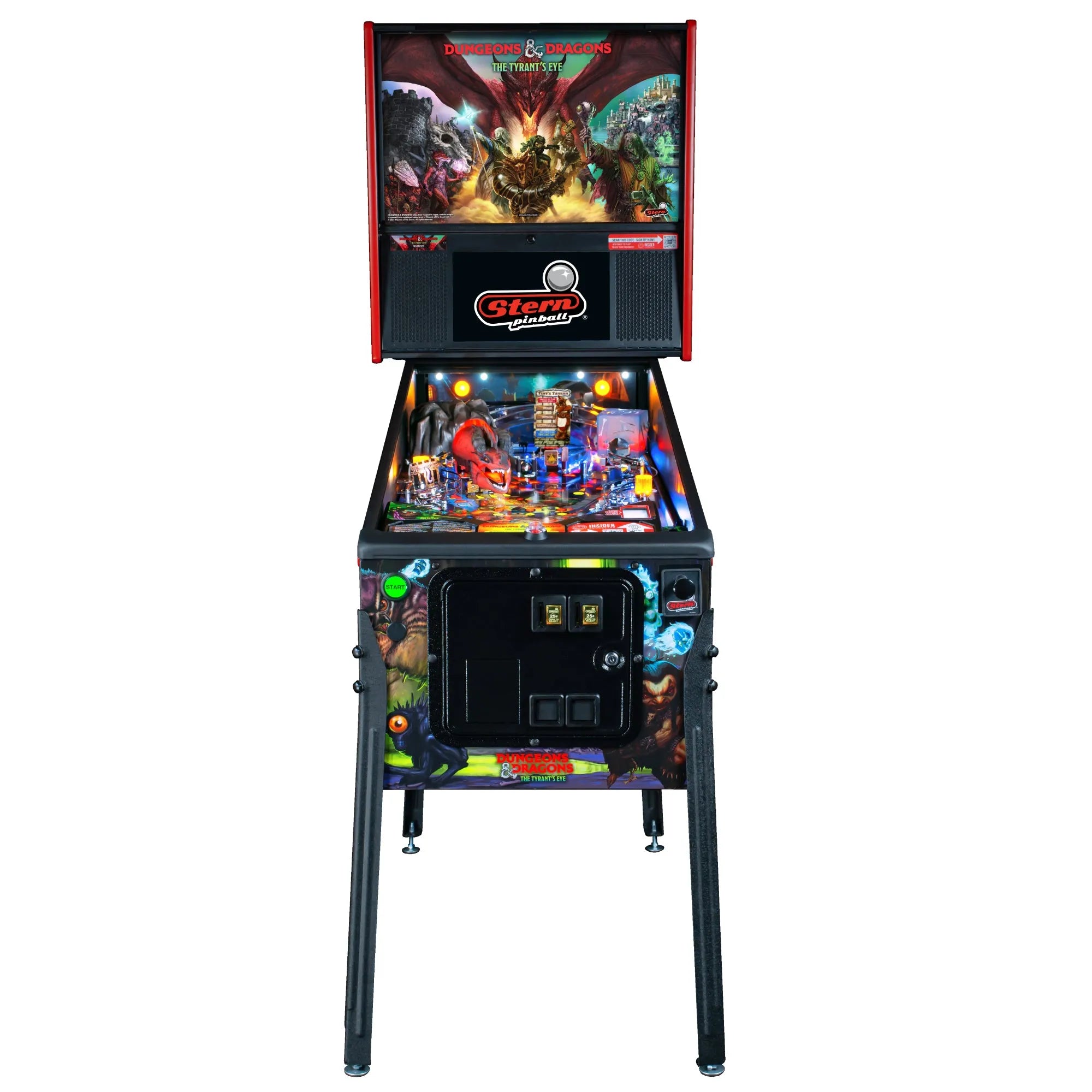 Pro Dungeons & Dragons: The Tyrant's Eye Pinball Machine by Stern Pinball