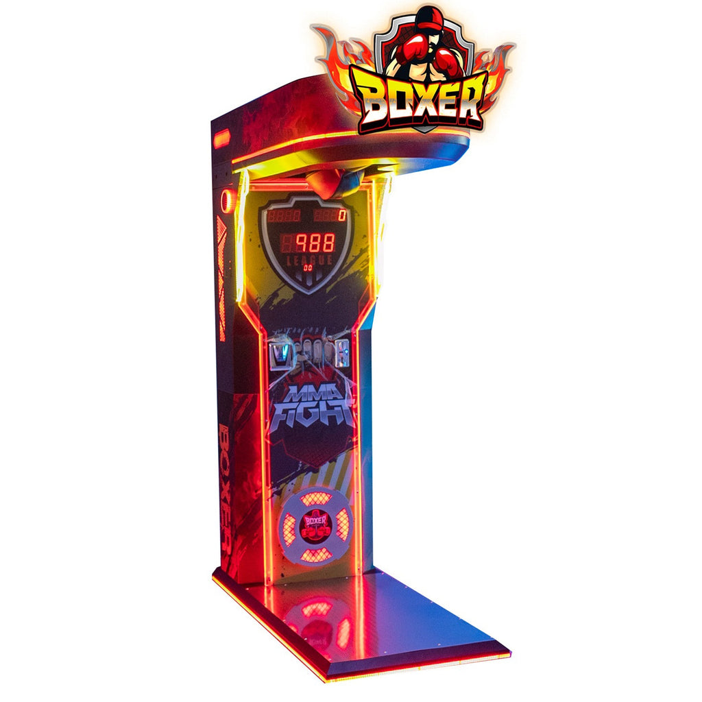 MMA Fight Boxer - Flame Edition - Fire Power Arena™ - Boxing Arcade with Neon Lights