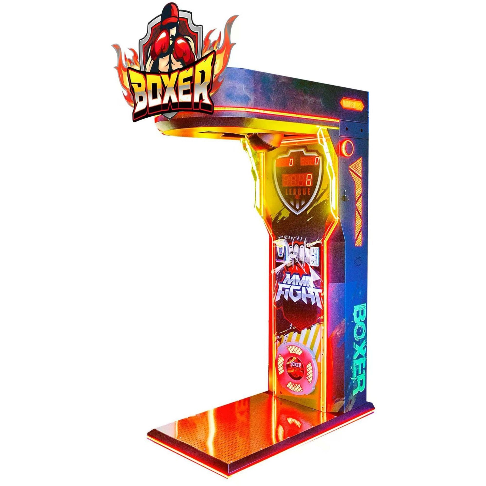MMA Fight Boxer - Flame Edition - Fire Power Arena™ - Boxing Arcade with Neon Lights