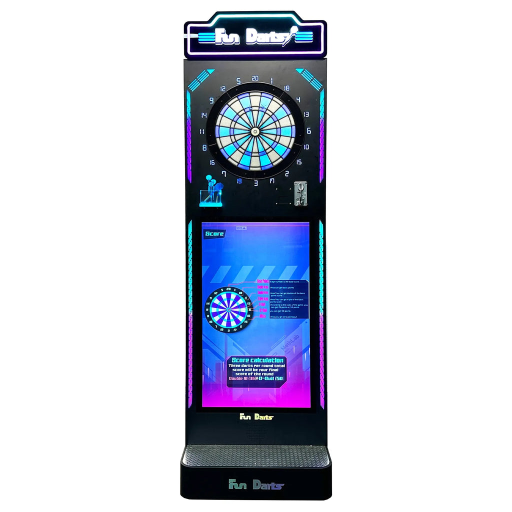Fun Darts™ Digital Touch Screen Dart Board with Wifi Network Game Play & Ad Space