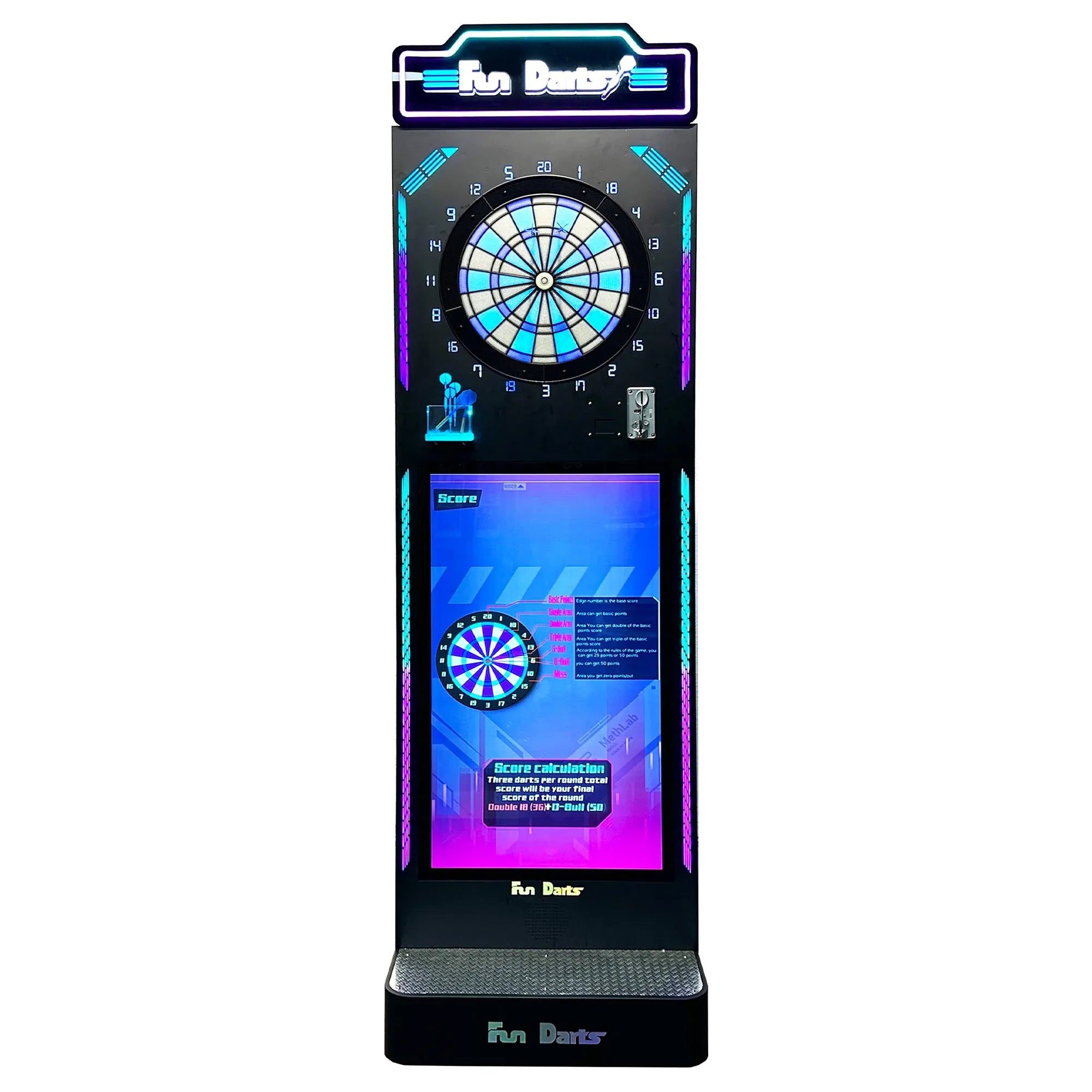 Fun Darts™ Digital Touch Screen Dart Board with Wifi Network Game Play & Ad Space