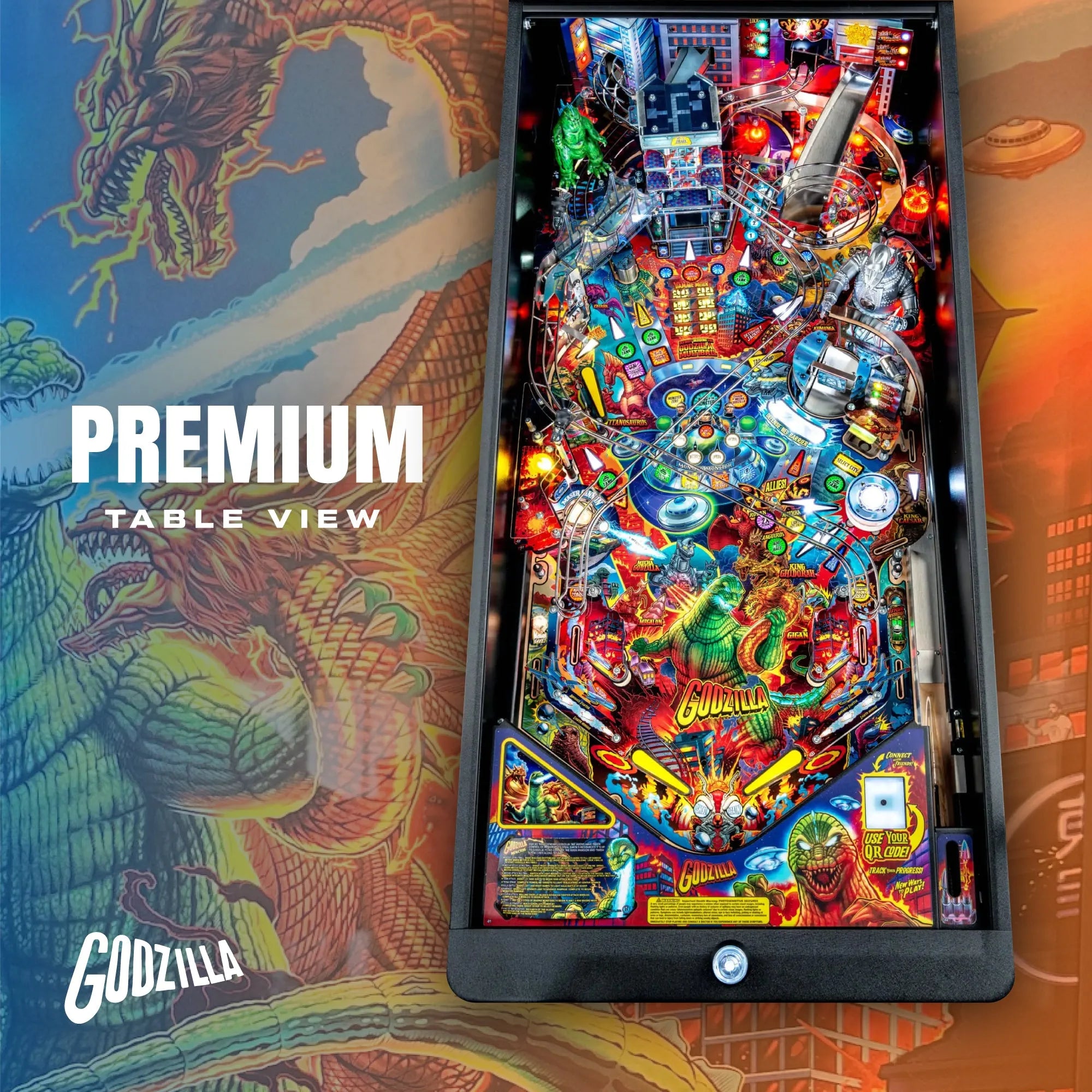 Premium Godzilla Pinball Machine by Stern Pinball