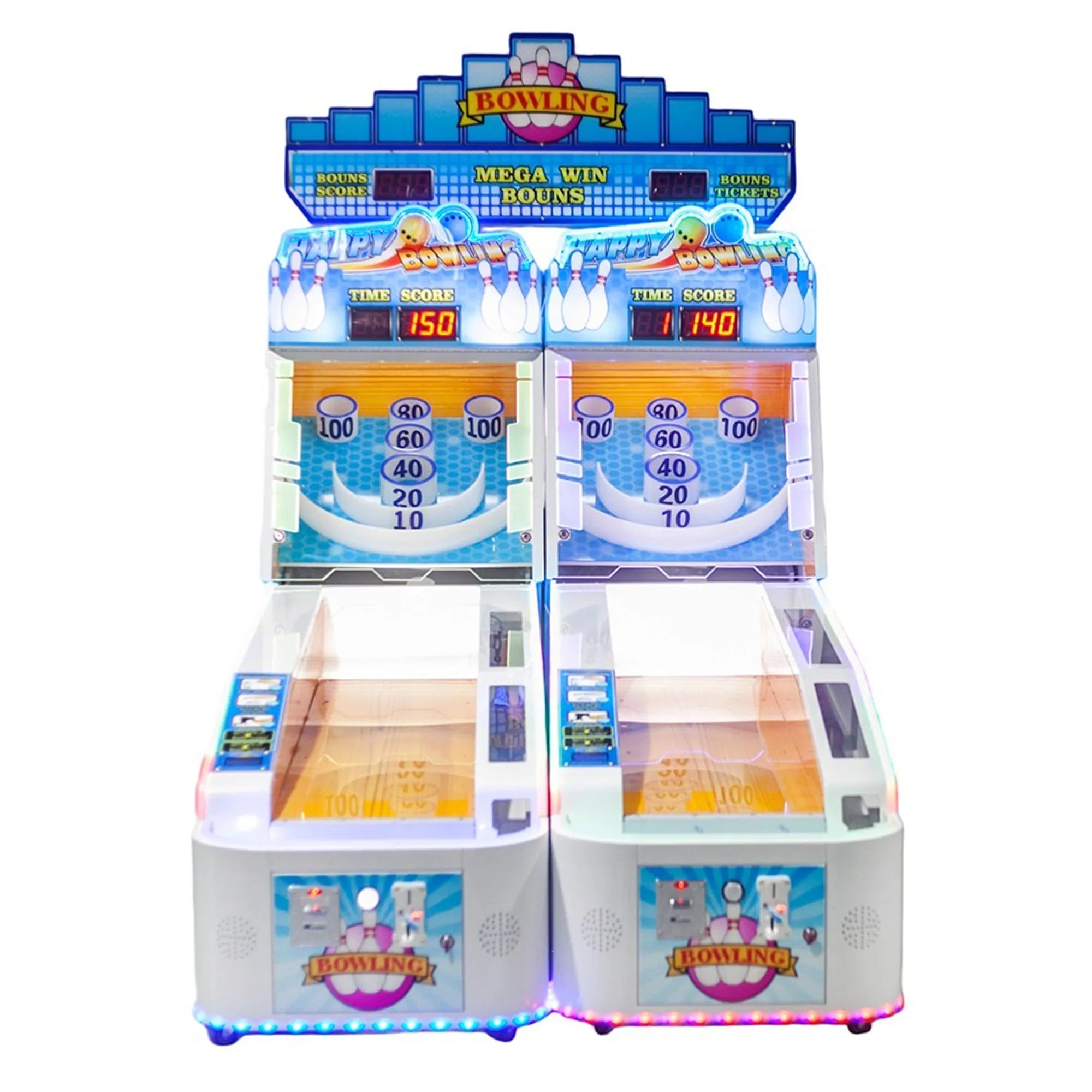Alley Masters™ Skeeball Bowling with Neon Lights