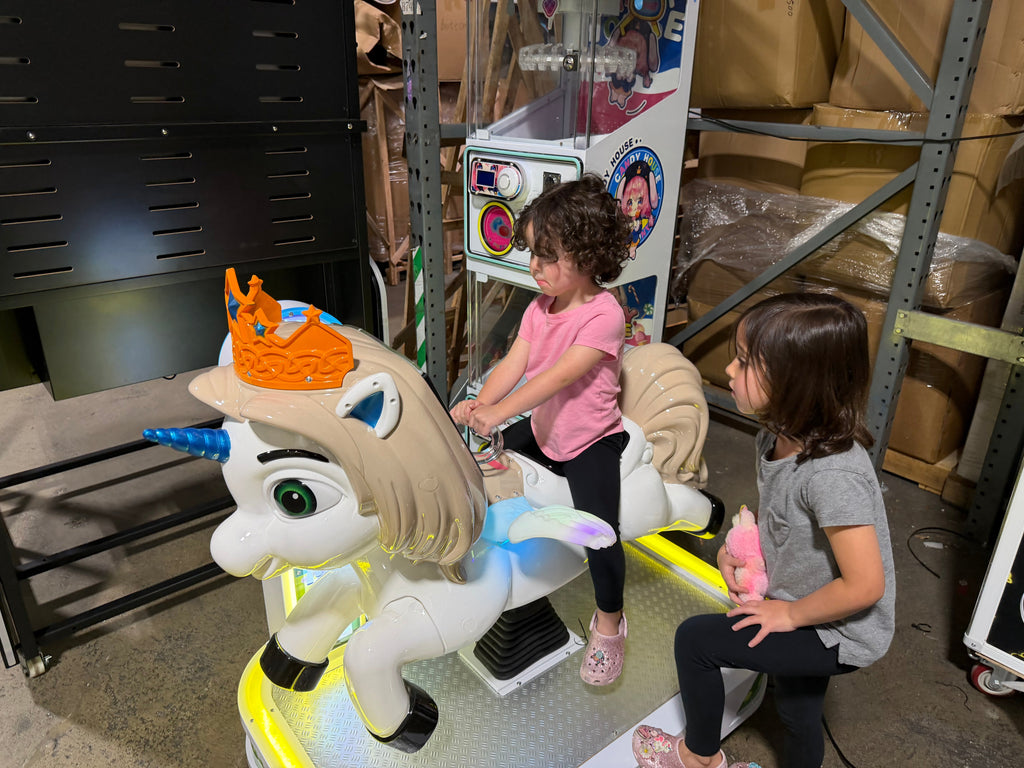Unicorn Rocker™ Kid-Friendly Movie Screen w/ Neon Lights
