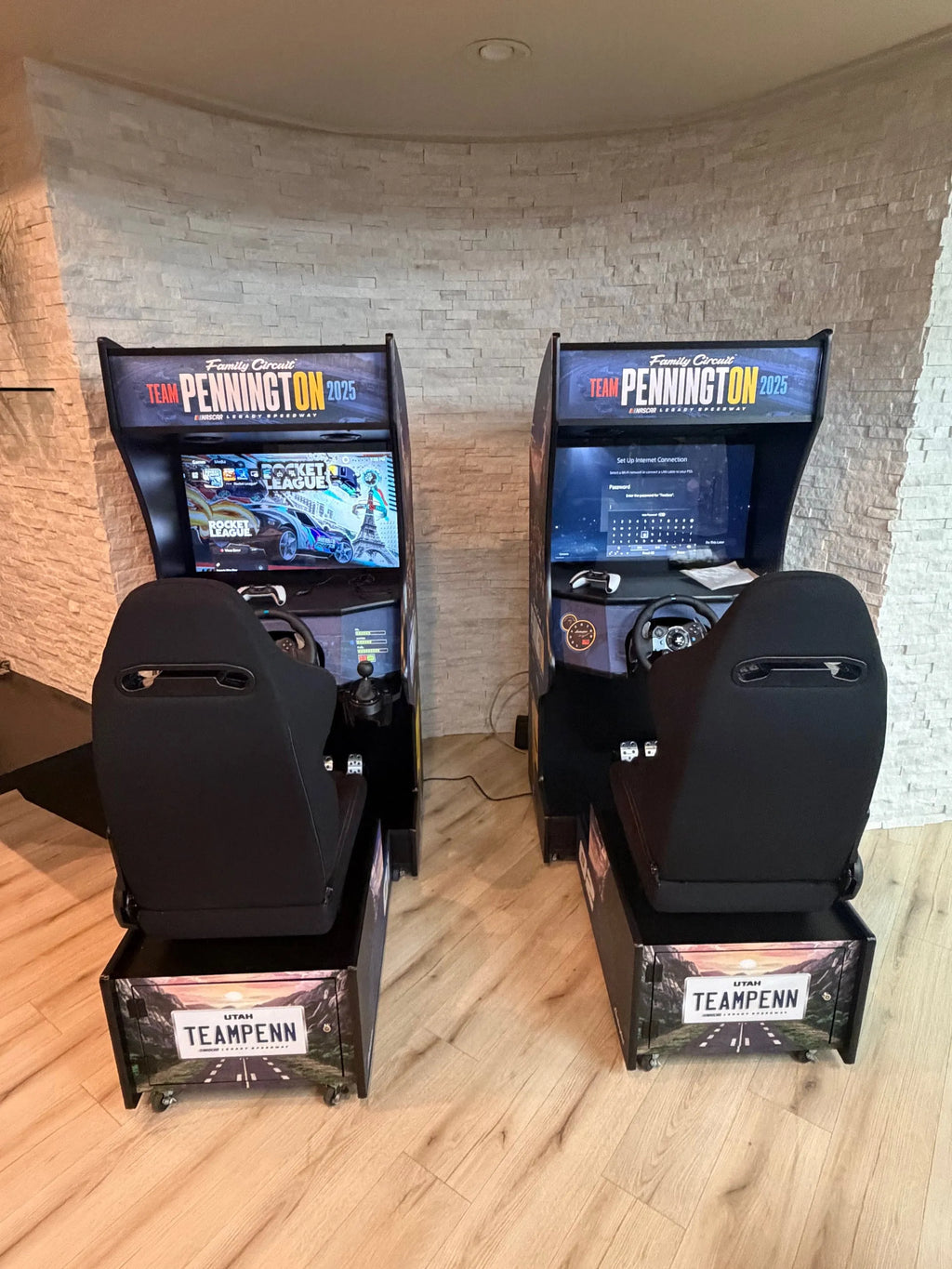 Racing Rampage | Set of 2 or 3 Sit Down Racing Arcade Machines | 177-205 Classic Racing Games OR Wifi Compatible to Connect Endless Games | FREE Link-Tech System