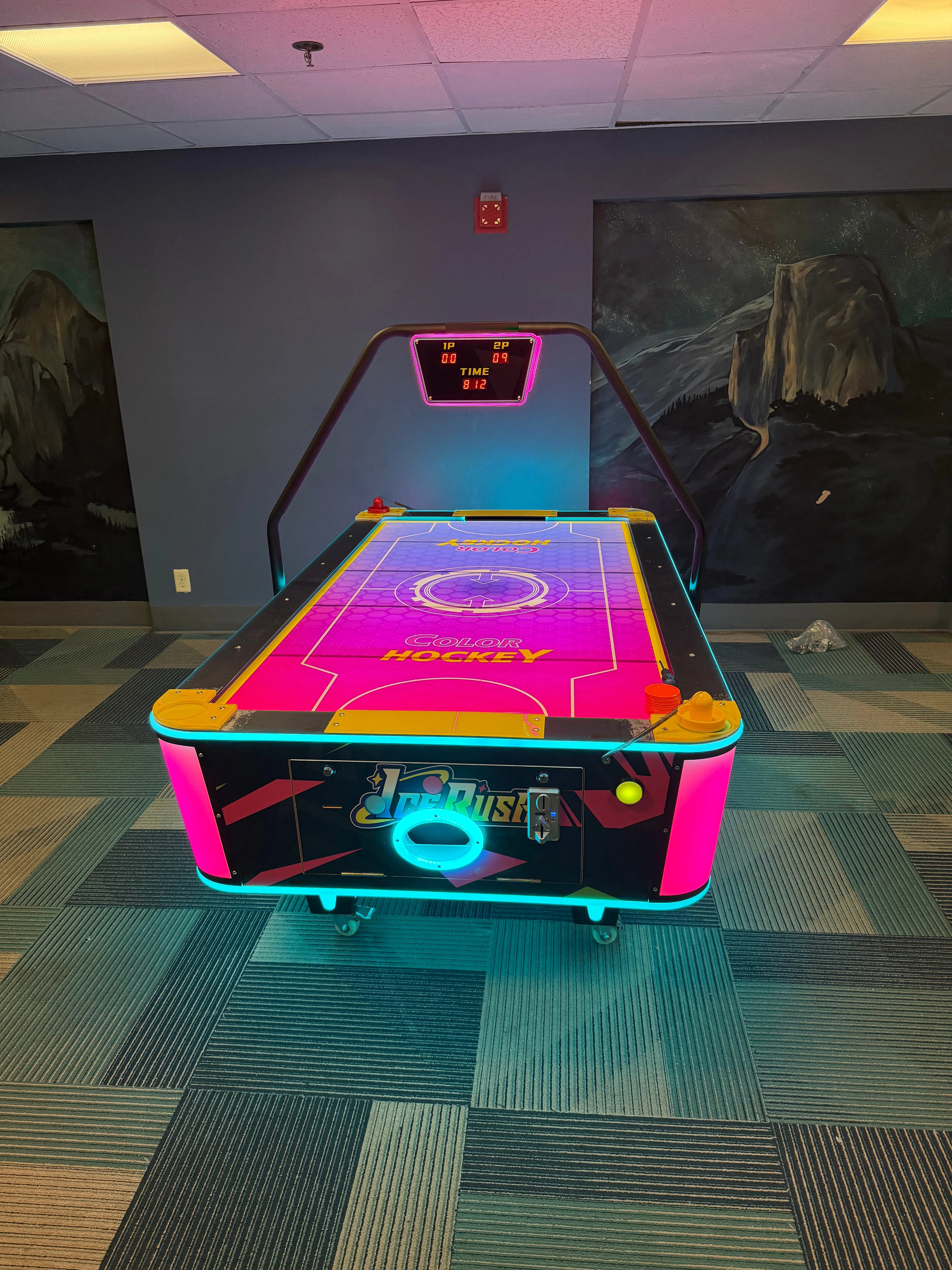 Ice Rush™ Air Hockey Neon Light Table