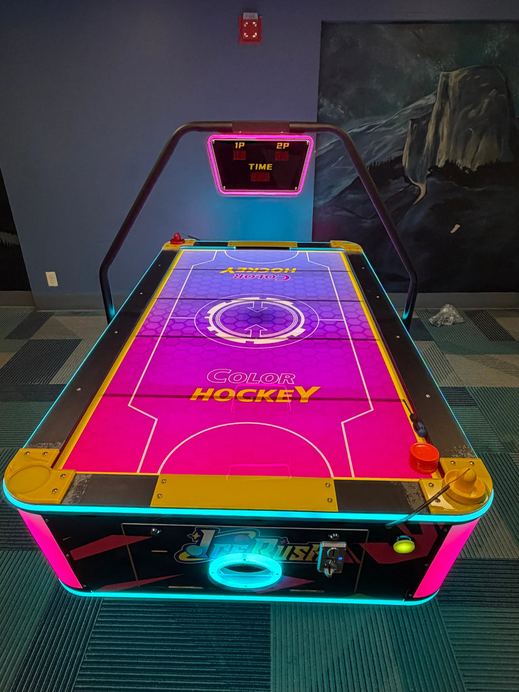 Ice Rush™ Air Hockey Neon Light Table