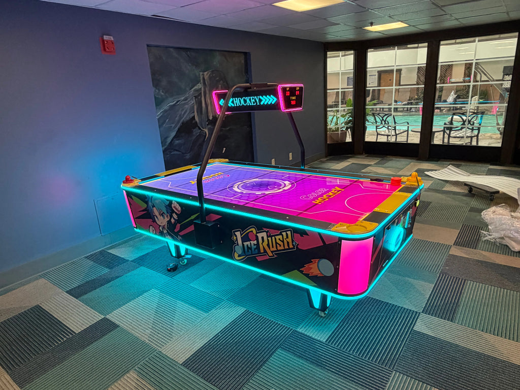 Ice Rush™ Air Hockey Neon Light Table