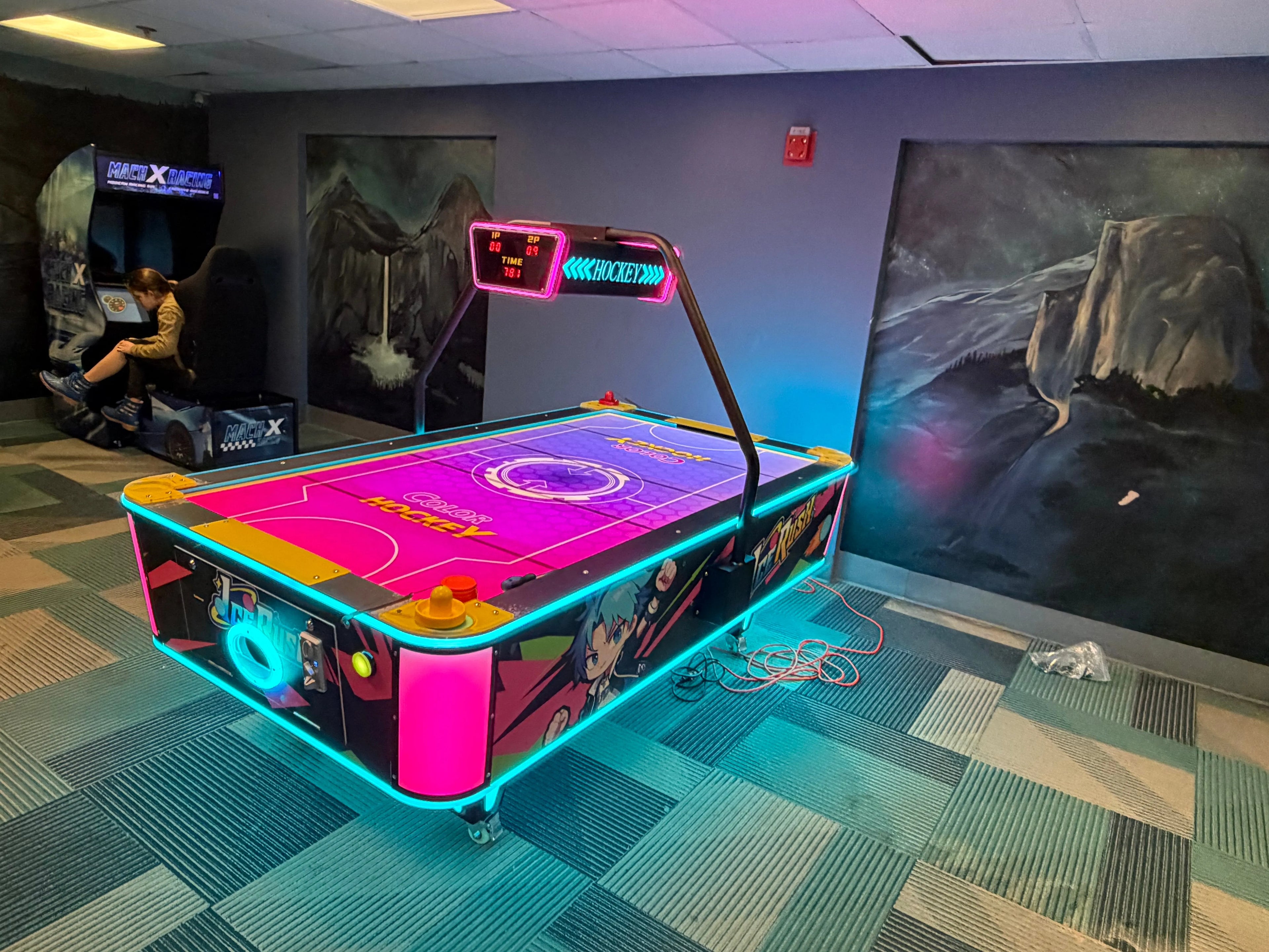 Ice Rush™ Air Hockey Neon Light Table