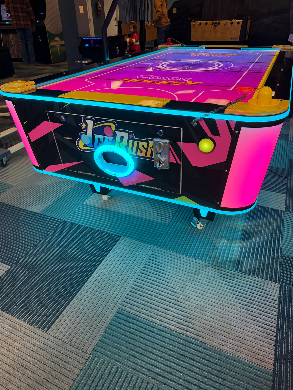 Ice Rush™ Air Hockey Neon Light Table