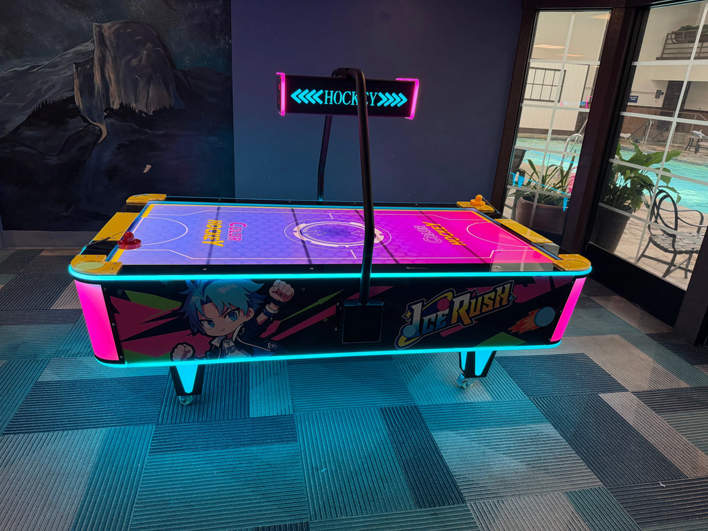 Ice Rush™ Air Hockey Neon Light Table