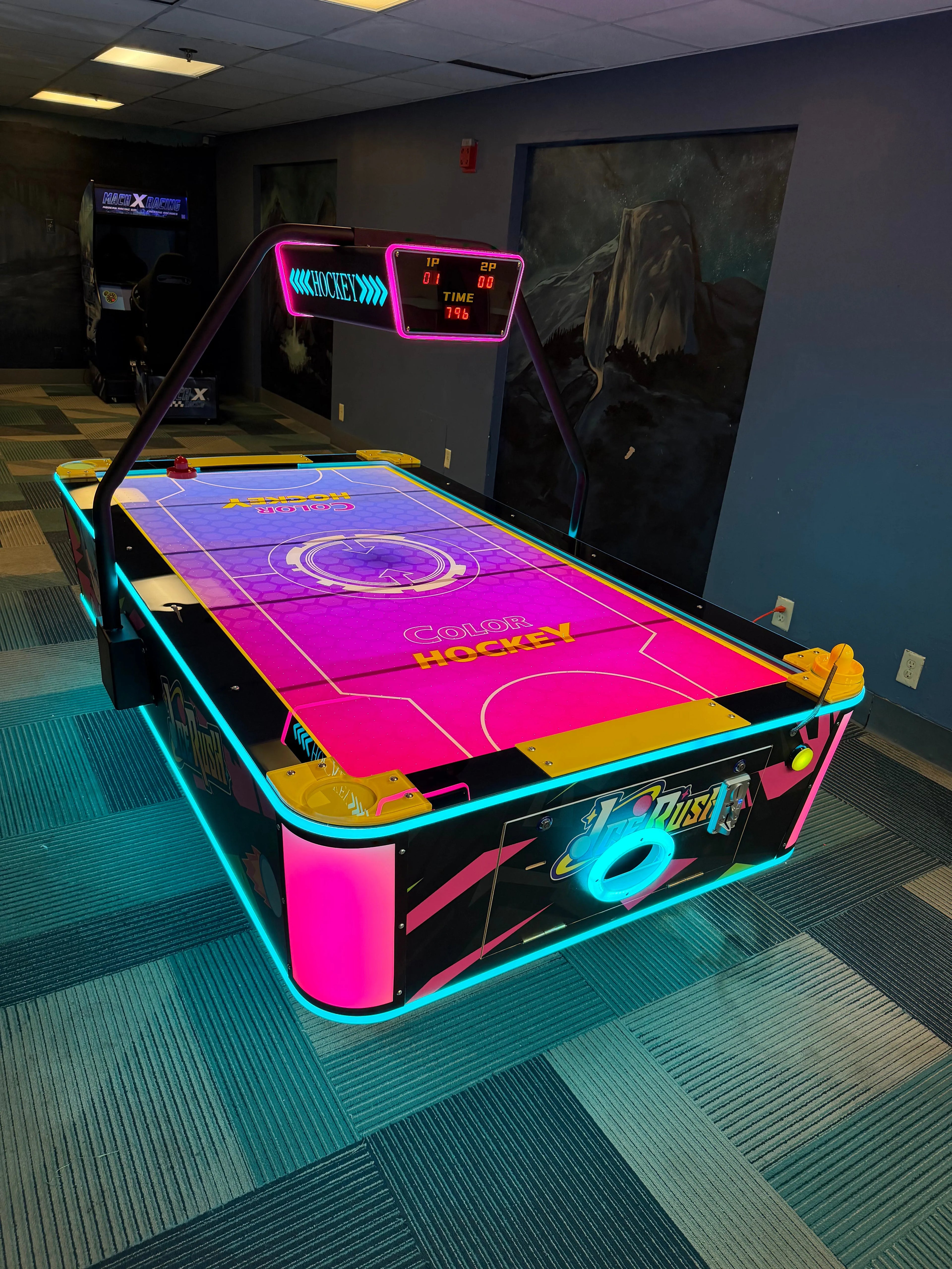 Ice Rush™ Air Hockey Neon Light Table