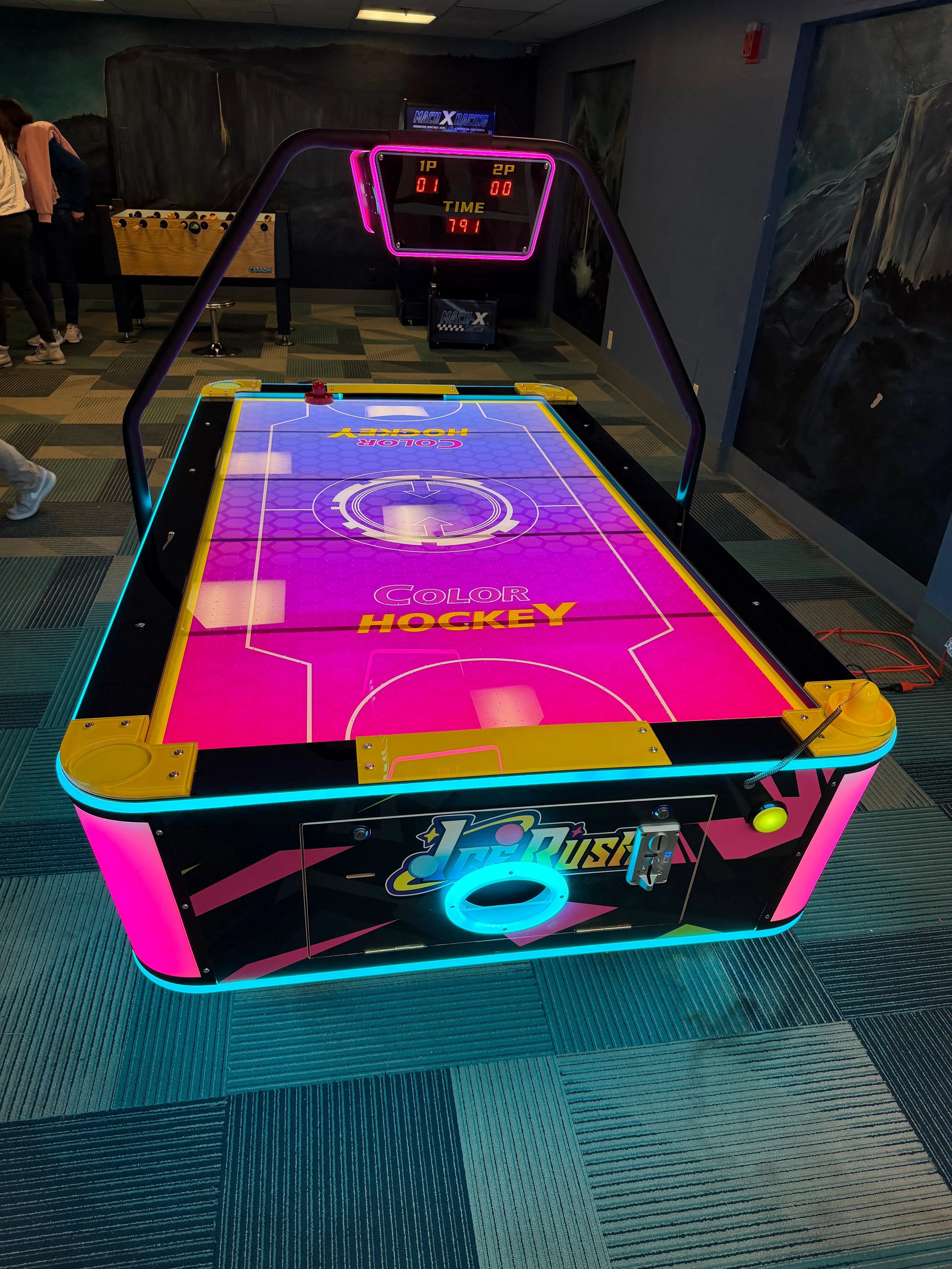 Ice Rush™ Air Hockey Neon Light Table