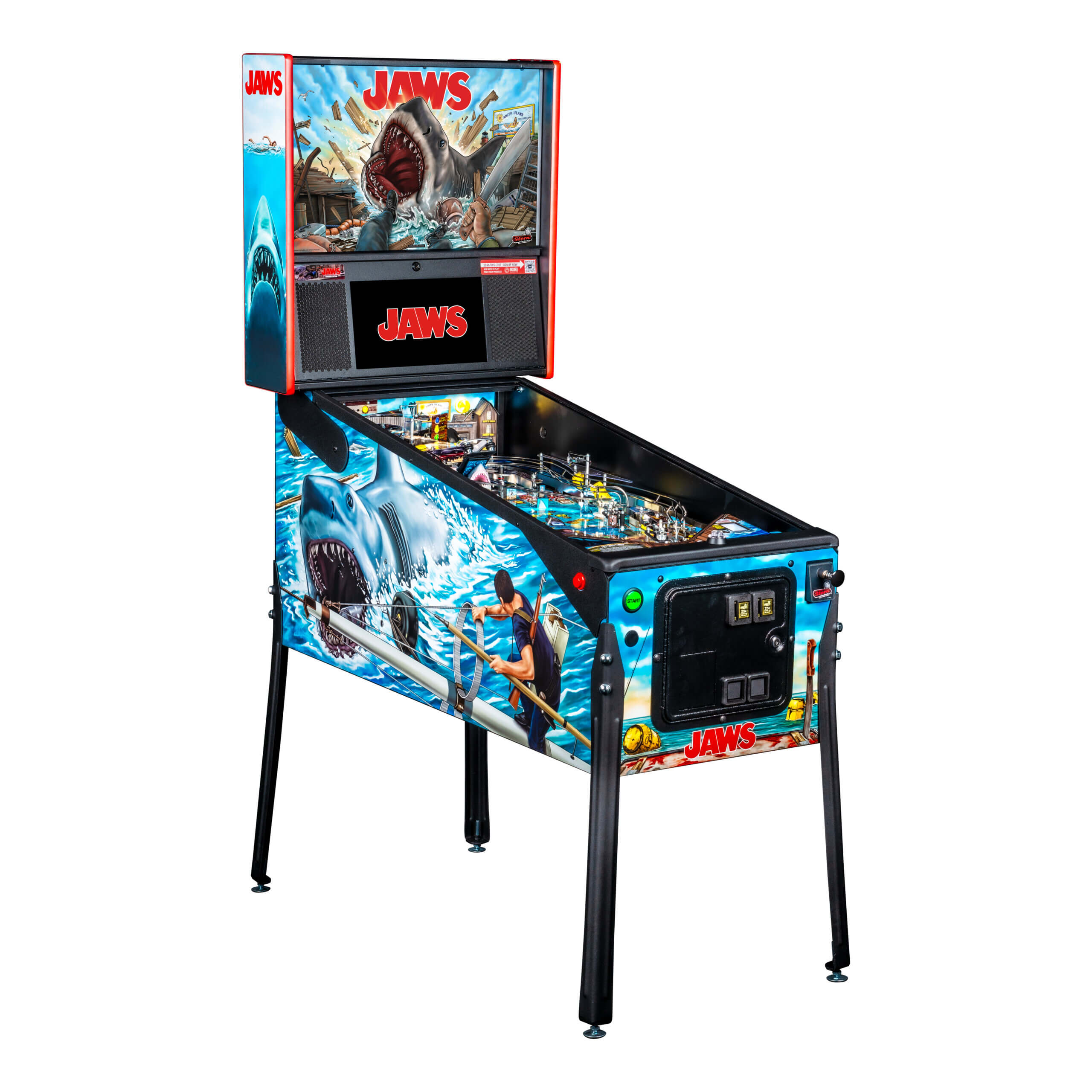 Premium Jaws Pinball Table by Stern Pinball