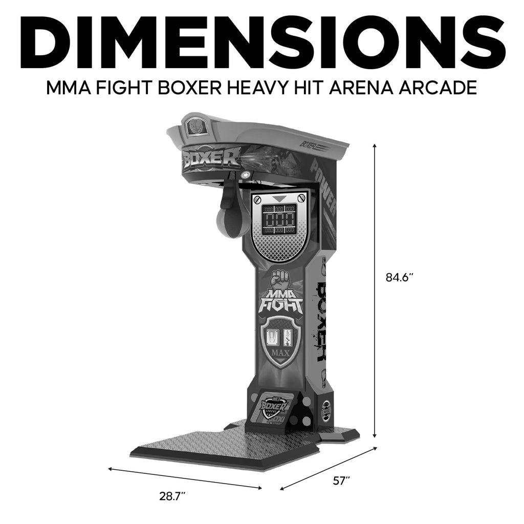 MMA Fight Boxer - Heavy Hit Arena | Boxing Arcade Machine with Neon Lights