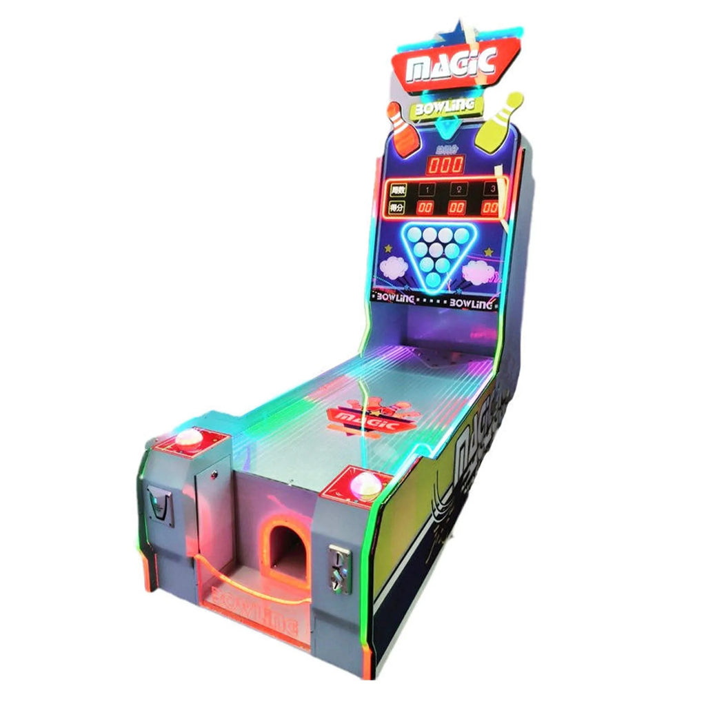 Magic Bowling Strike Zone™ Arcade with Real Pins and Neon Lights