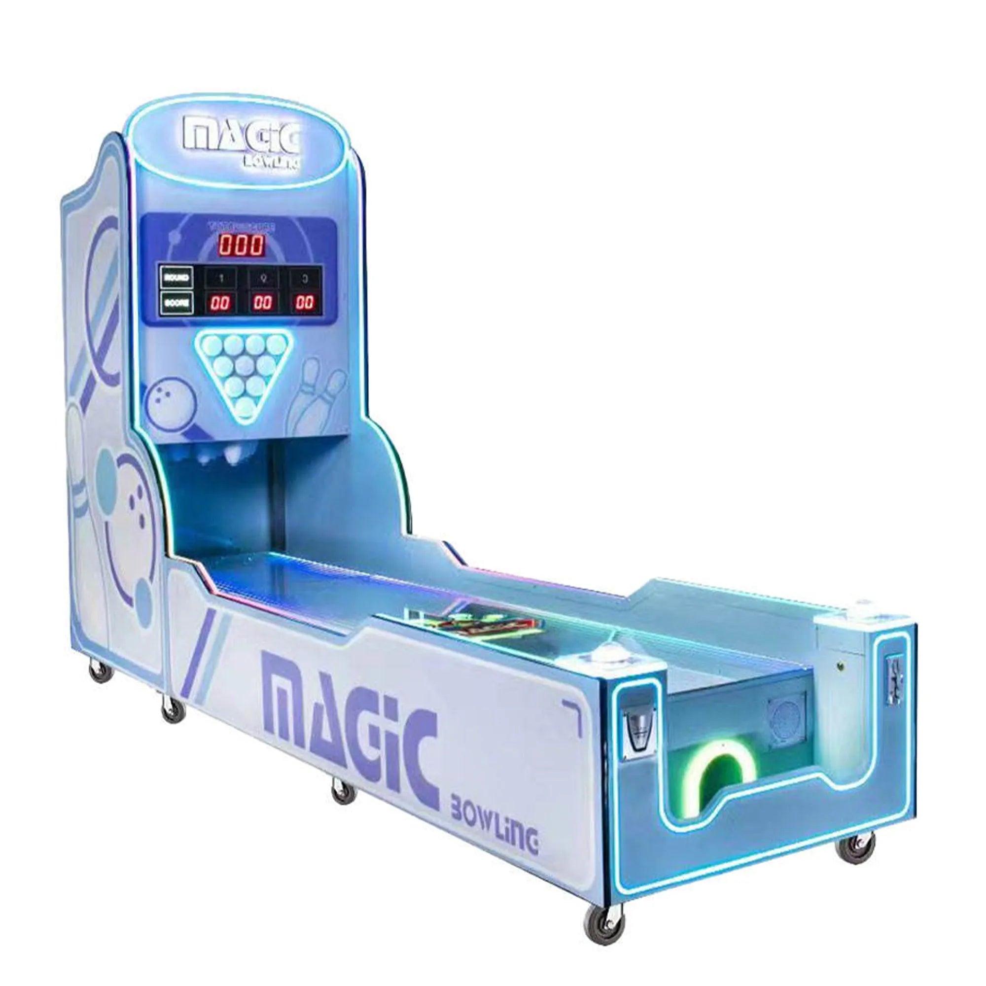 Magic Bowling Strike Zone™ Arcade with Real Pins and Neon Lights