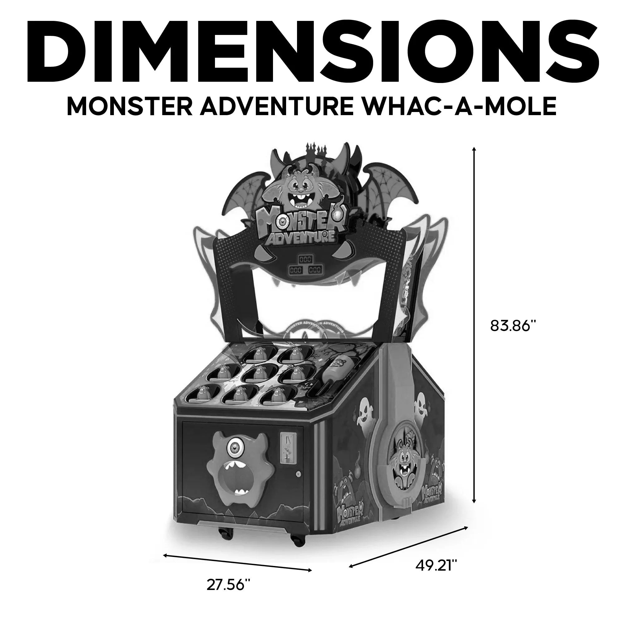 Monster Adventure Whac-A-Mole Arcade Machine