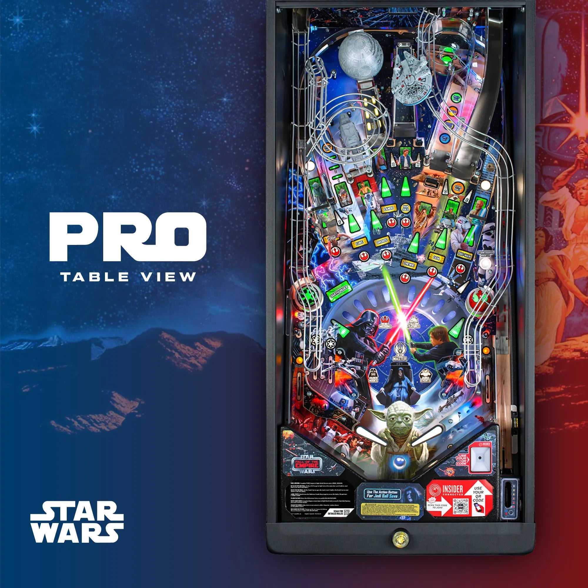Pro Star Wars: Fall of the Empire Pinball Machine by Stern Pinball