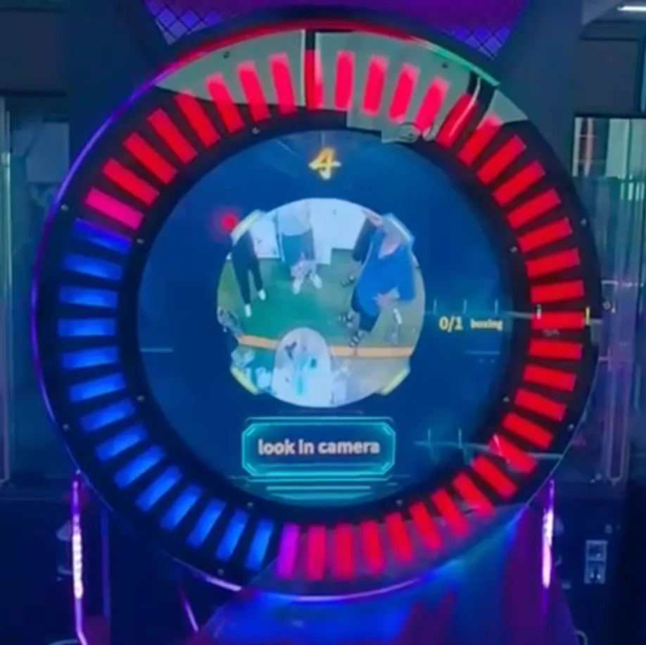 Face-Off Live™ Real-Time Boxing Arcade Machine with Wifi/HD Camera for Online Play