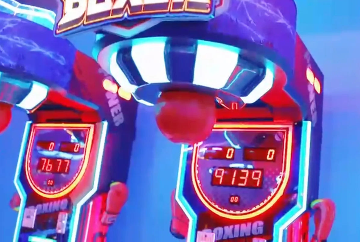 MMA Fight Boxer Extreme™ - Heavy Hit Arena with Power Up Light Package | Boxing Arcade Machine with Neon Lights