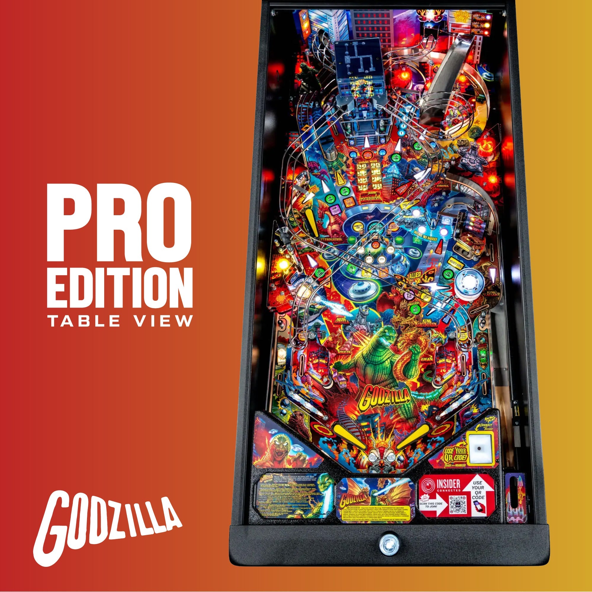 Pro Godzilla Pinball Table by Stern Pinball