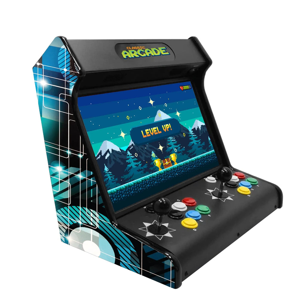 2P Mini 18.5" LCD Tabletop Arcade Machine with 23,000 Modern and Classic Games | HDMI Compatible | Add Games via SD Card