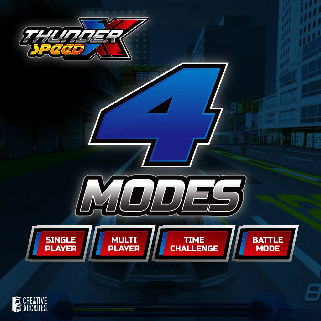 Thunder Speed X™ - Racing Simulator with Force Feedback and Wifi Connection for Online Play