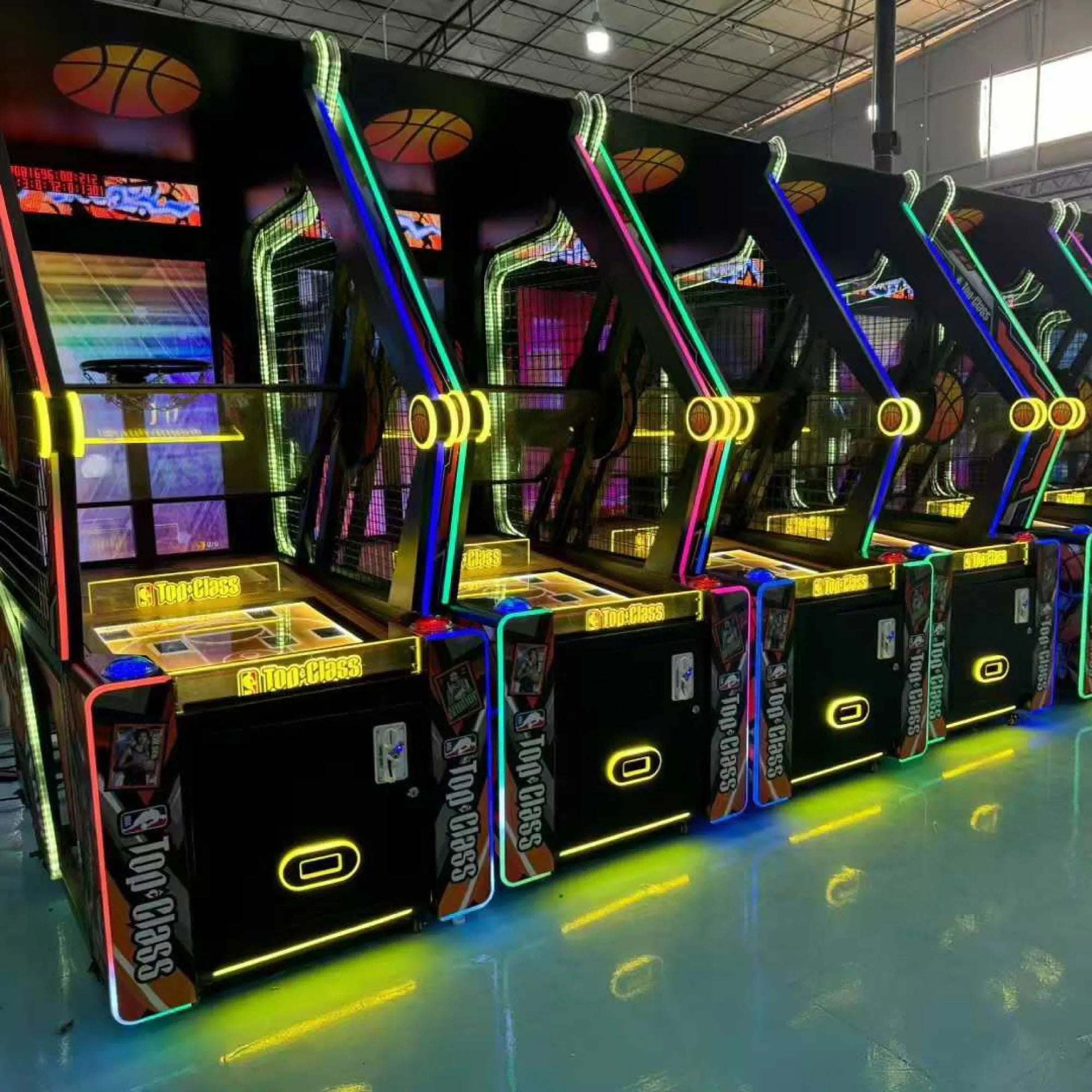 Top Class™ Extreme Hoops Kid-Friendly Basketball Arcade with Digital Backboard and Neon Lights