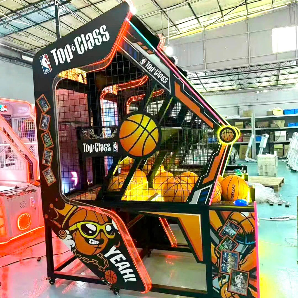 Top Class™ Extreme Hoops Kid-Friendly Basketball Arcade with Digital Backboard and Neon Lights