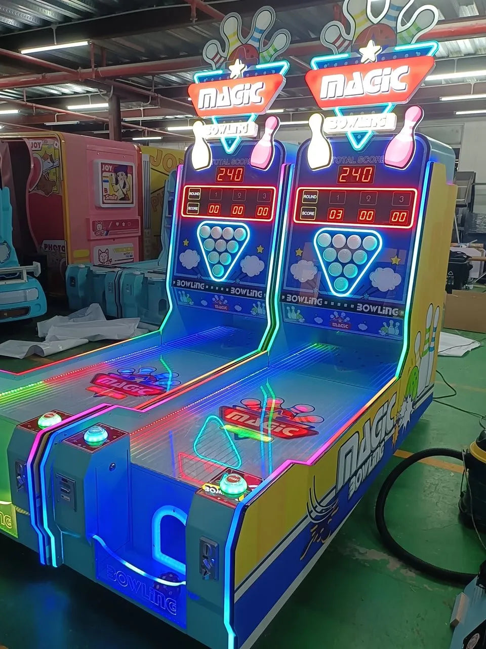 Magic Bowling Strike Zone™ Arcade with Real Pins and Neon Lights