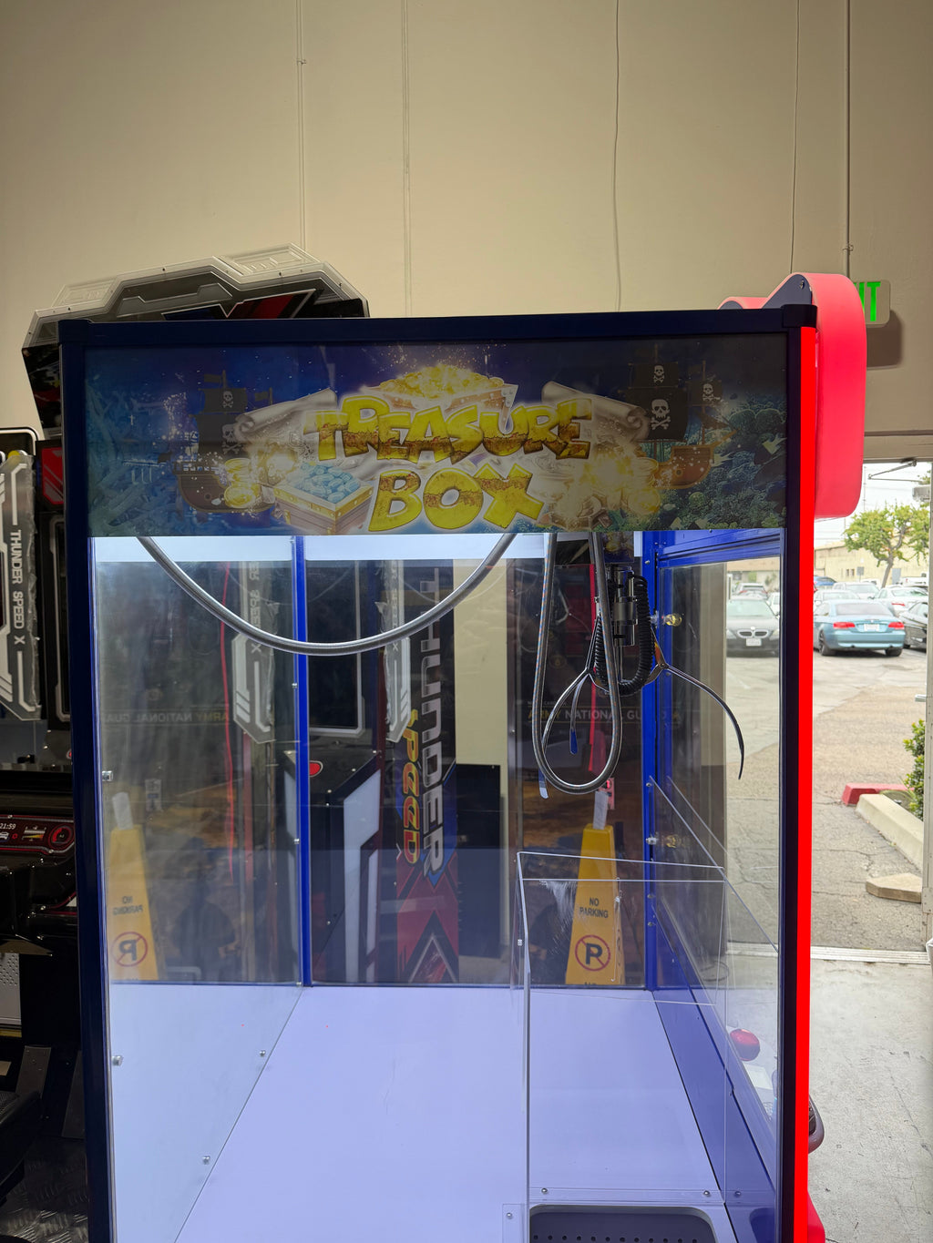 Treasure Box™ 41" Claw Machine w/ LED Cabinet Lights in all RGB Colors USED